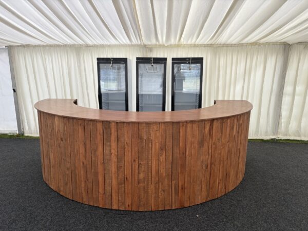 Semi Circular Rustic Bar - Image 3